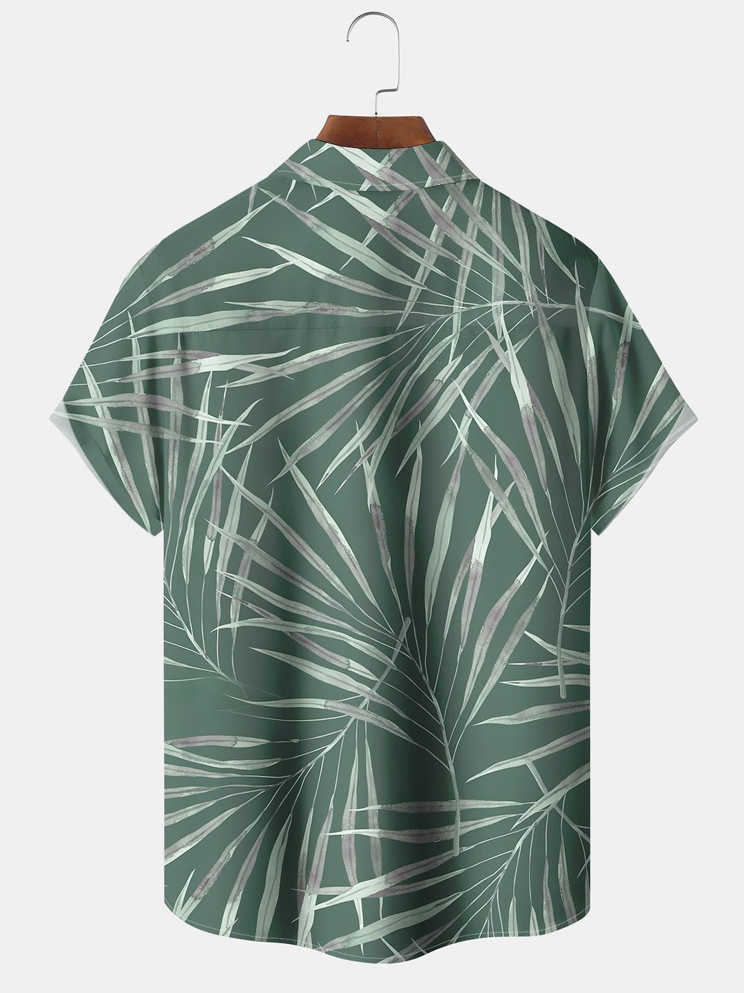 Alohadaddy Hawaiian Palm Leaf Art Print Button Cardigan Pocket Stretch Large Size Long Short Sleeve Shirt