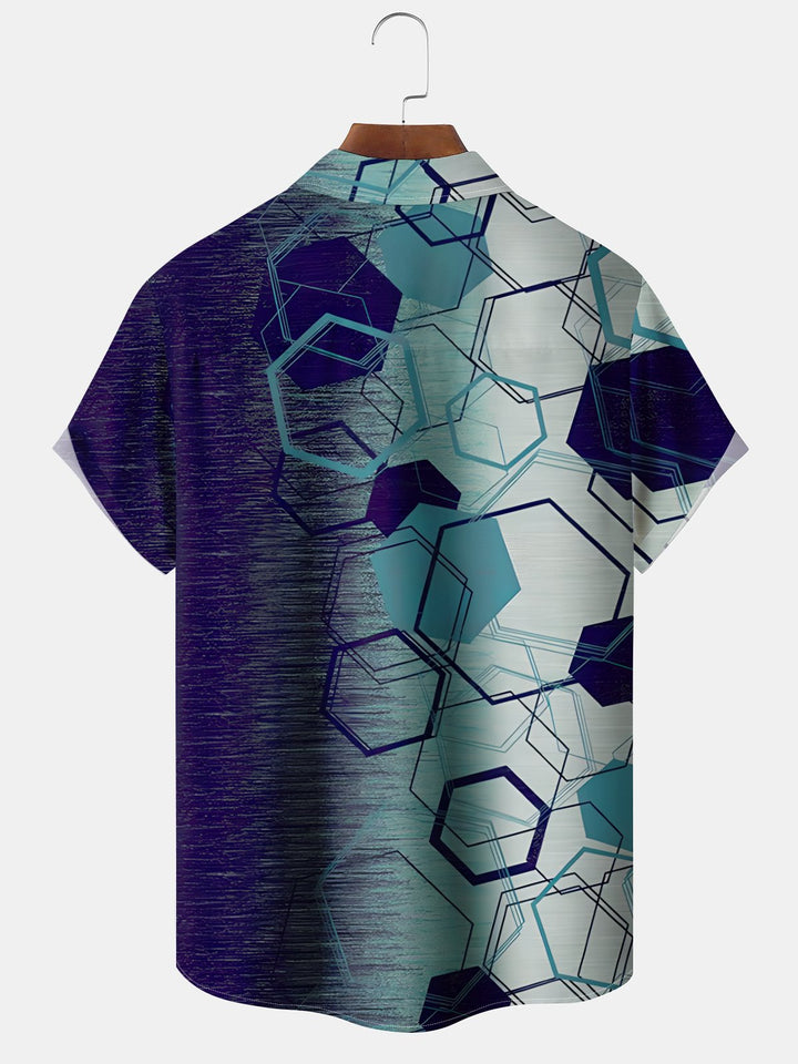 Alohadaddy Casual Daily Bamboo Bamboo Leaves Print Art Polyester Pocket Cardigan Stretch Long Large Size Short Sleeve Shirt
