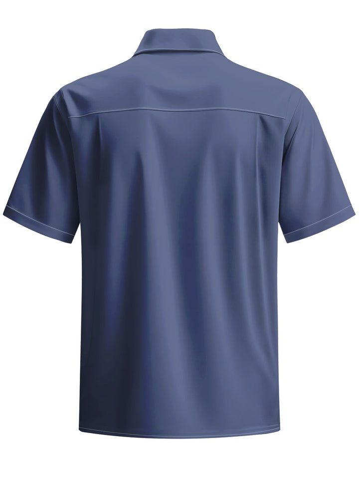 Alohadaddy® Casual Stripe Geometric Print Moisture Wicking Men&