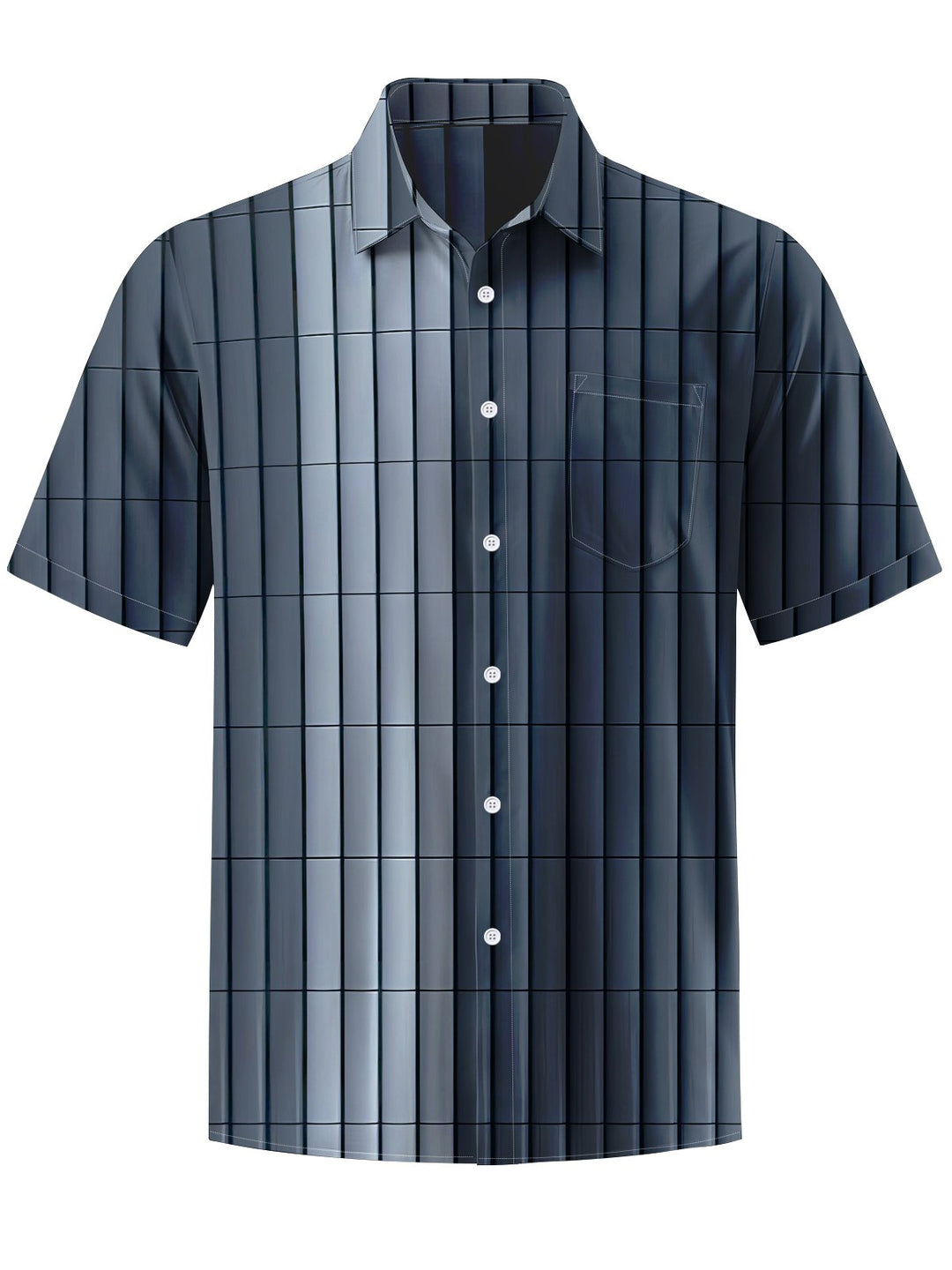 Alohadaddy® Casual Stripe Art Print Moisture Wicking Men&
