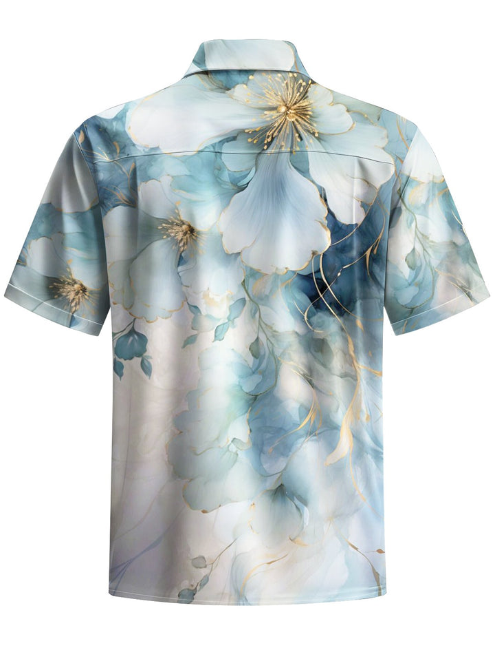 Alohadaddy® Casual Flower Art Print Moisture Wicking Men&