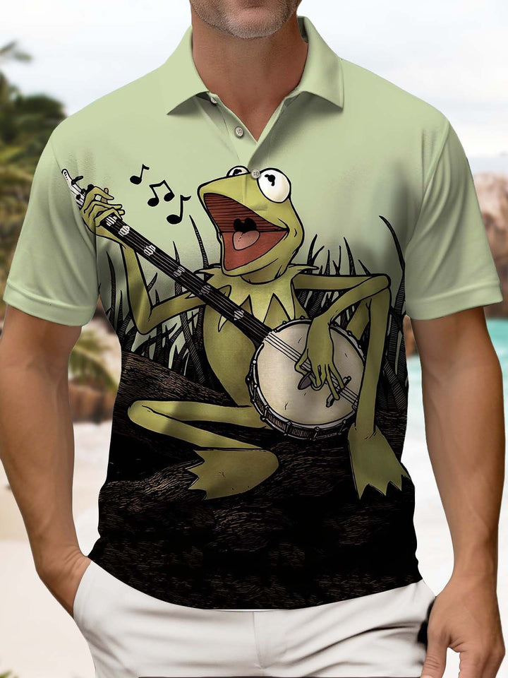 Alohadaddy® Casual Cartoon Funny Frog Print Art Men&