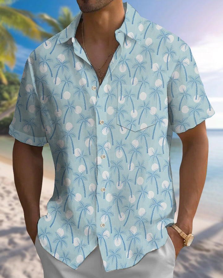 Alohadaddy® Hawaiian Palm Tree Print Men&