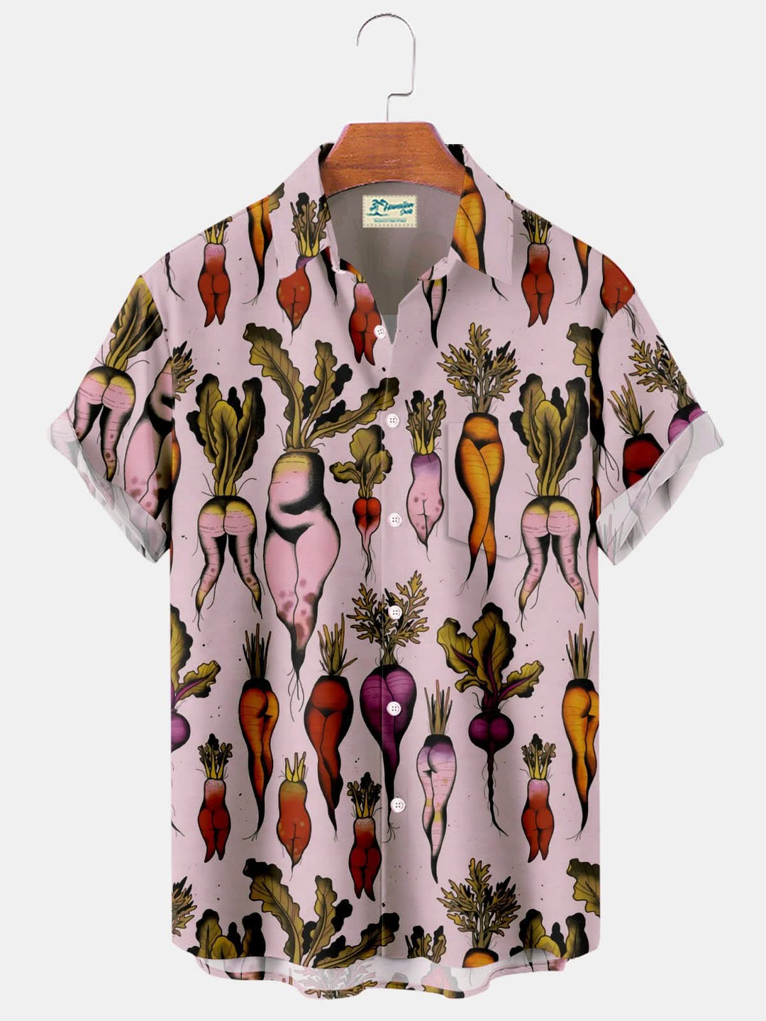 Alohadaddy Vintage Fun Fruit and Vegetable Print Men&