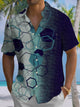 Alohadaddy Casual Daily Bamboo Bamboo Leaves Print Art Polyester Pocket Cardigan Stretch Long Large Size Short Sleeve Shirt