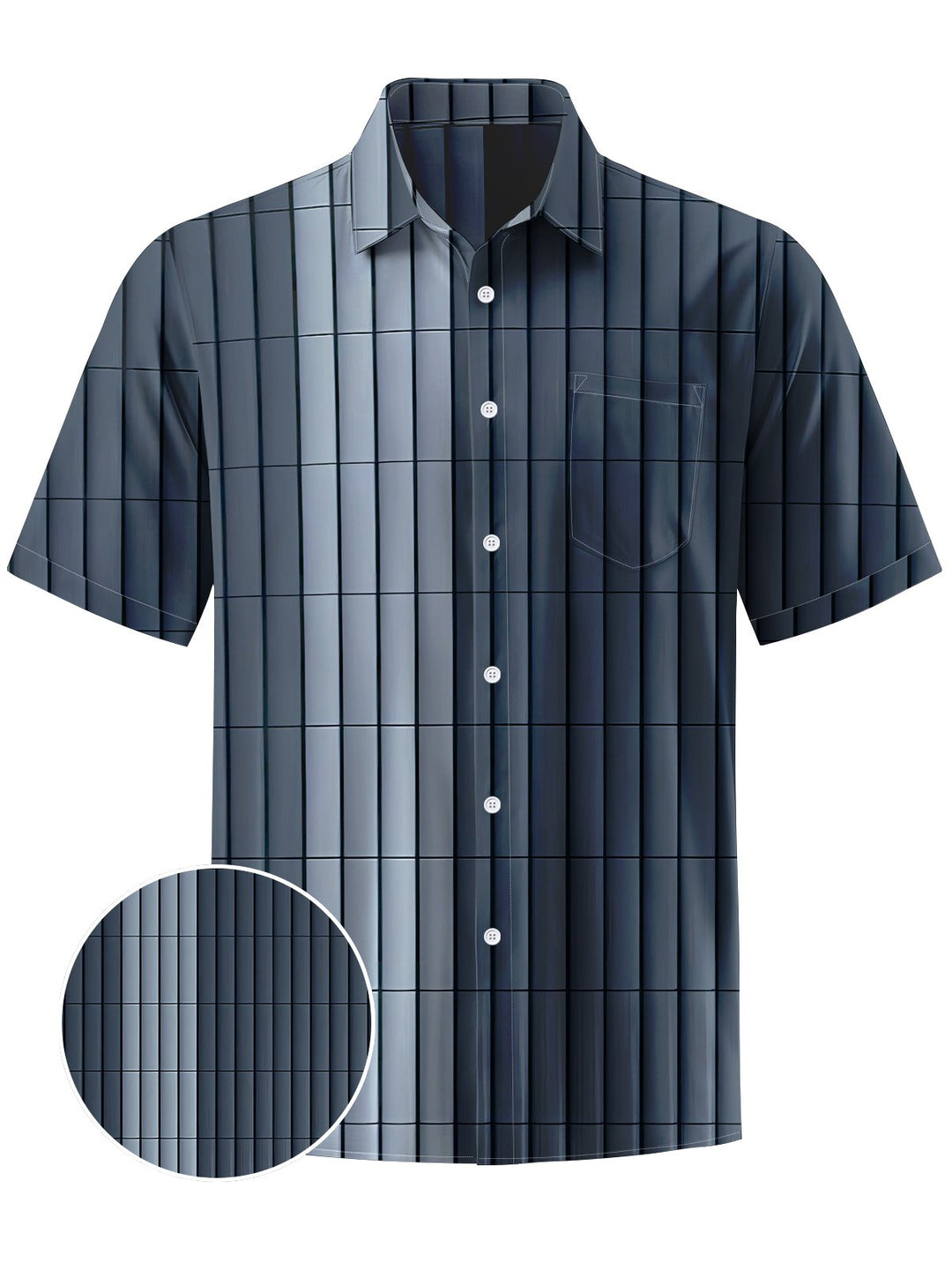 Alohadaddy® Casual Stripe Art Print Moisture Wicking Men&