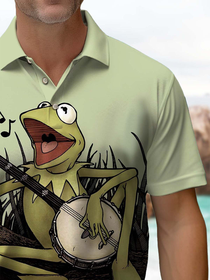 Alohadaddy® Casual Cartoon Funny Frog Print Art Men&