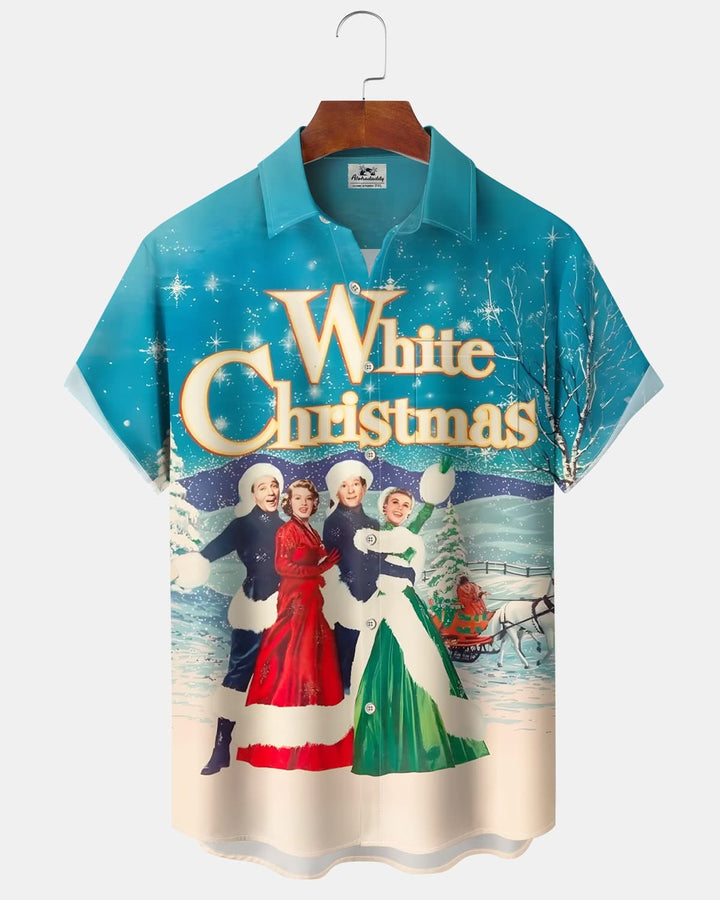 Alohadaddy® Holiday White Christmas Art Print Men&