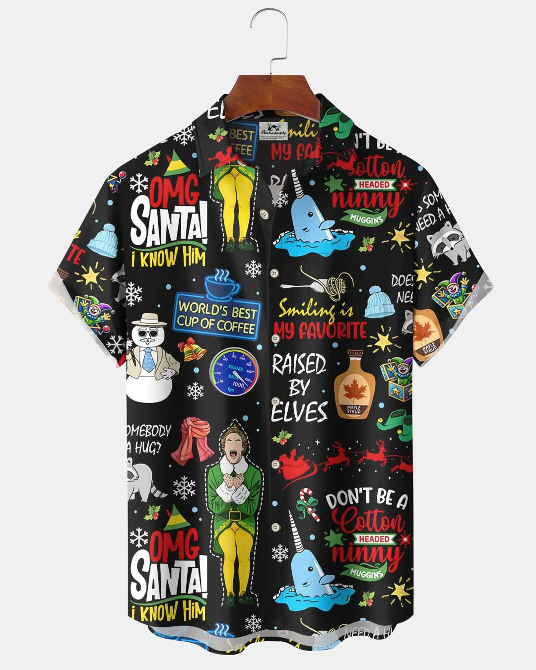 Alohadaddy® Christmas Humor Movie Print Men&