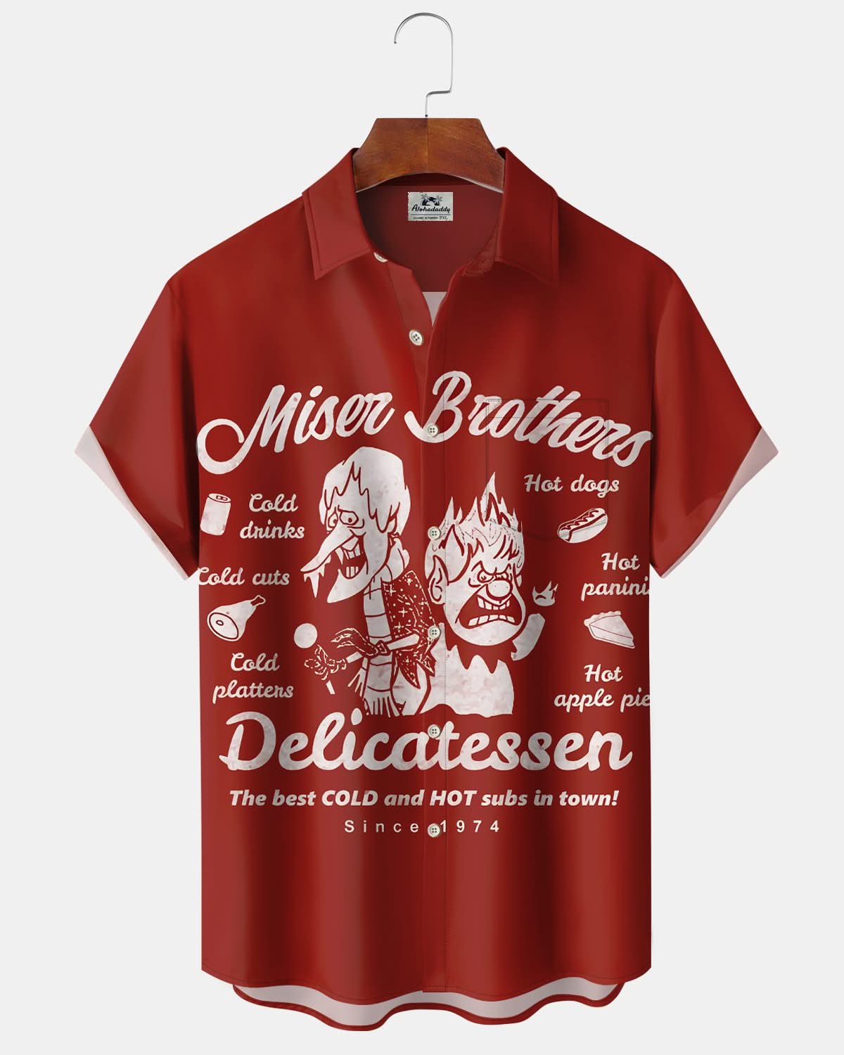 Alohadaddy® Holiday Cartoon Movie Christmas Casual Short-Sleeve Shirt