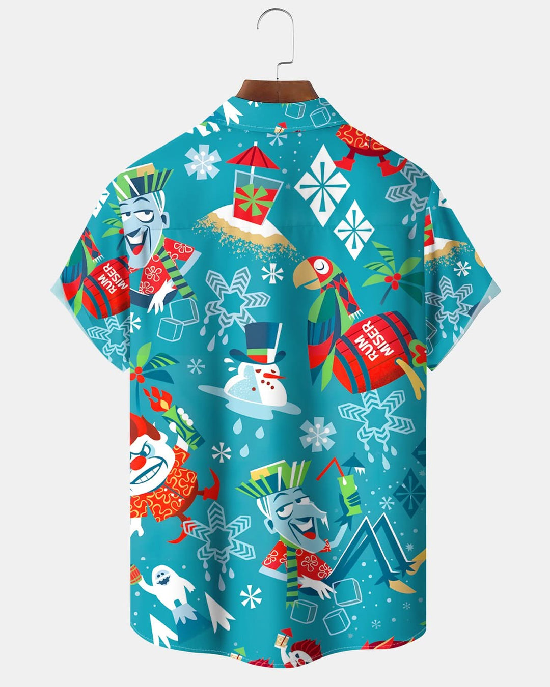 Alohadaddy® Holiday Christmas Cartoon Movie Hawaii Resort Beach Men&