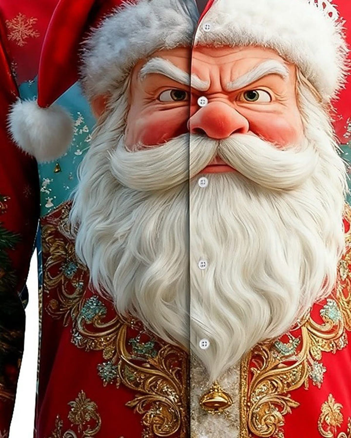 Alohadaddy® Holiday Quirky 3D Santa Claus Christmas Tree Retro Men&