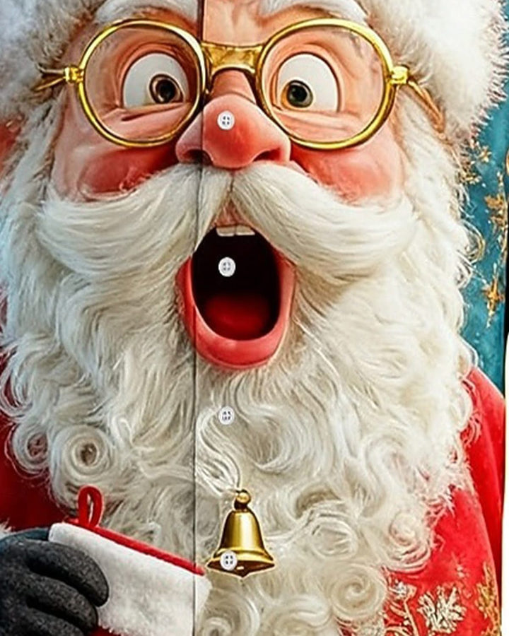 Alohadaddy® Holiday Christmas 3D Surprise Santa Claus Retro Men&