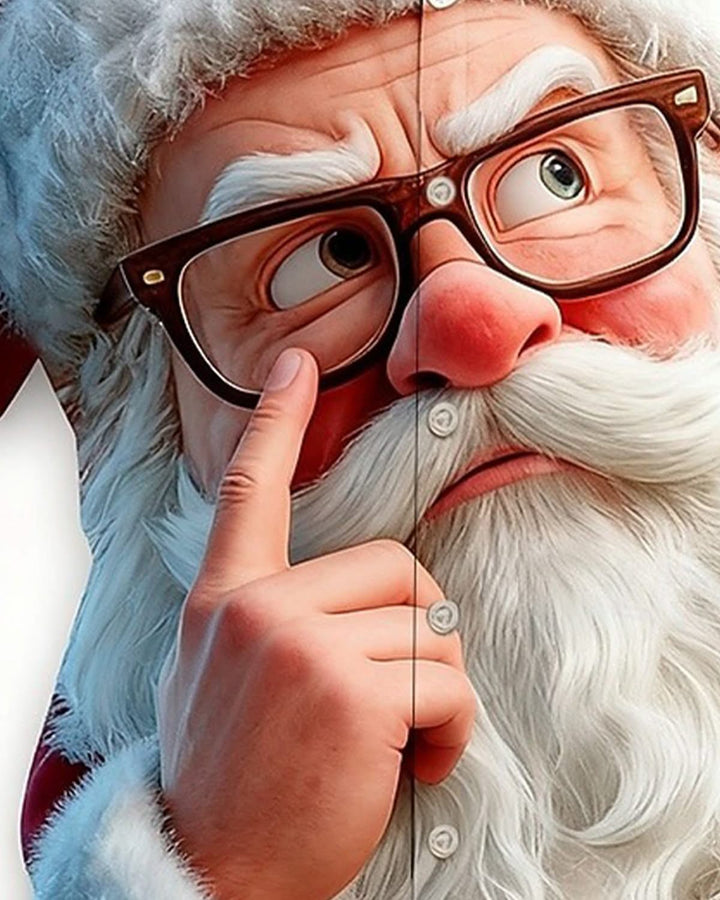 Alohadaddy® Holiday Santa Claus Funny 3D Cartoon Christmas Men&