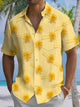Alohadaddy® Hawaii Palm Tree Art Print Chest Pocket Mens Short Sleeve Shirt Big & Tall