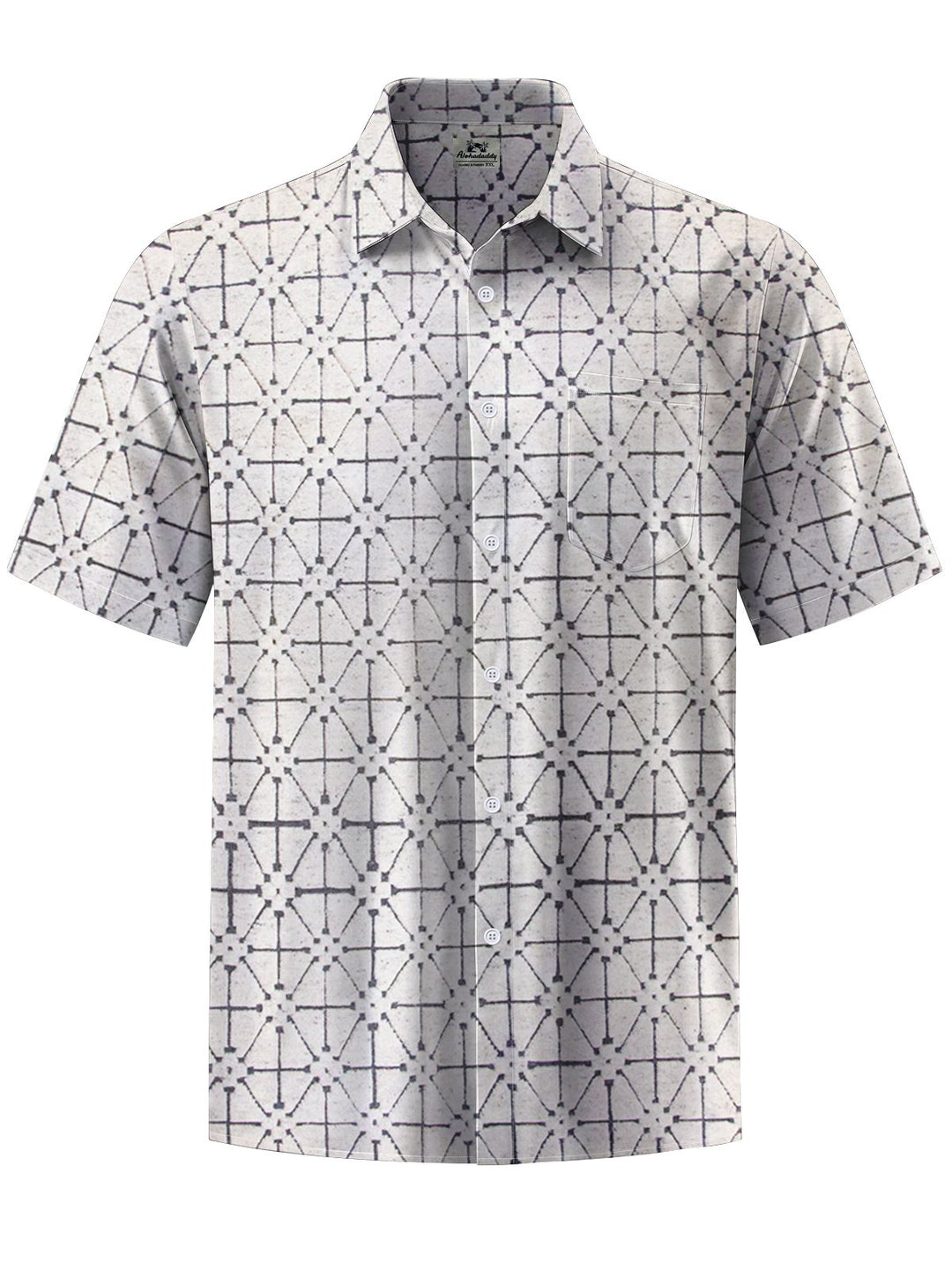 Alohadaddy® Casual Geometric Art Print Pocket Stretch Men&