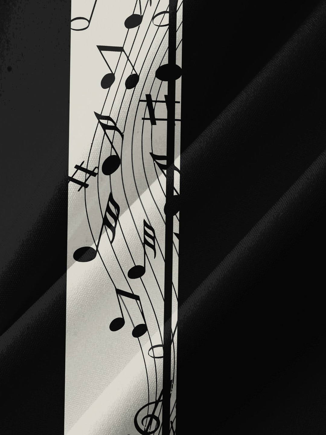 Alohadaddy® Casual Stripe Musical Note Print Art Stretch Pocket Men&