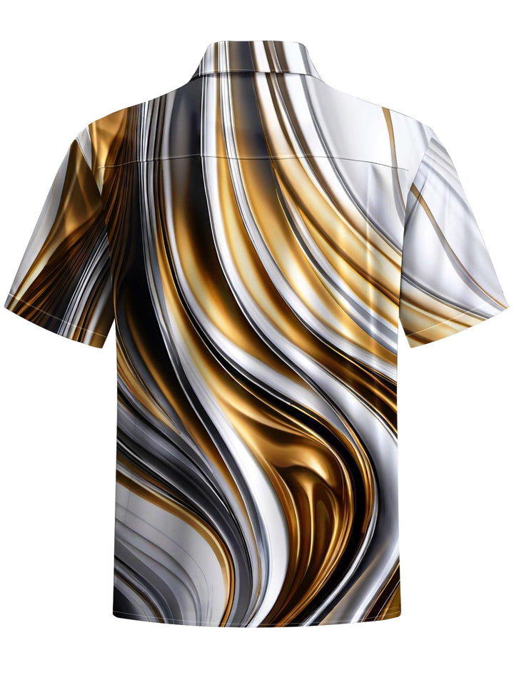 Alohadaddy® Casual Abstract Print Art Pocket Stretch Men&