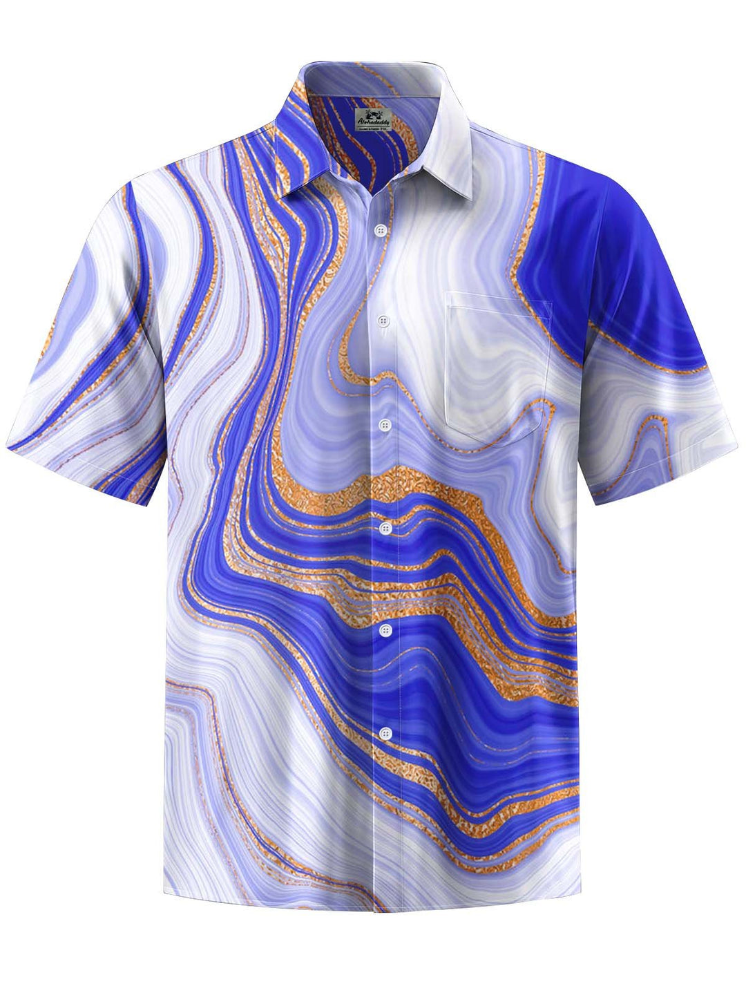 Alohadaddy® Casual Abstract Texture Art Print Pocket Stretch Men&
