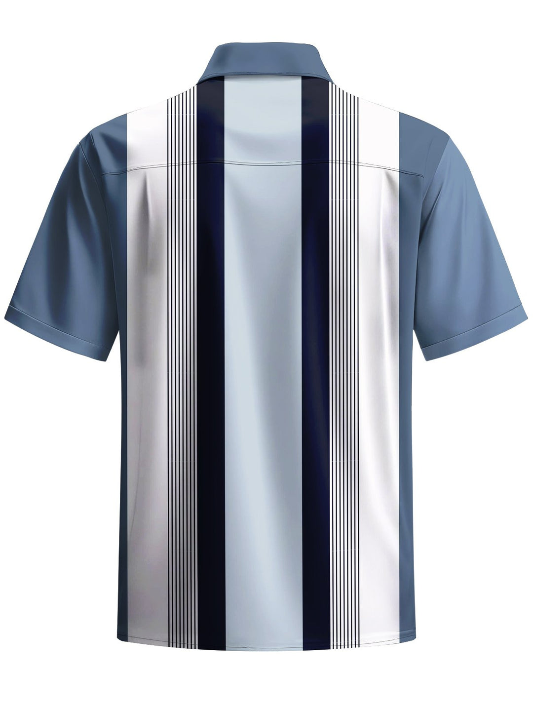 Alohadaddy® Casual Stripe Print Button Pocket Stretch Men&
