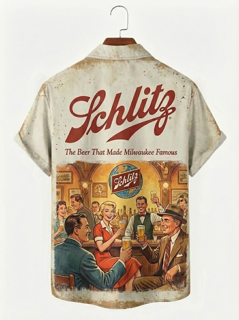 Alohadaddy® Retro Beer Poster Print Men&