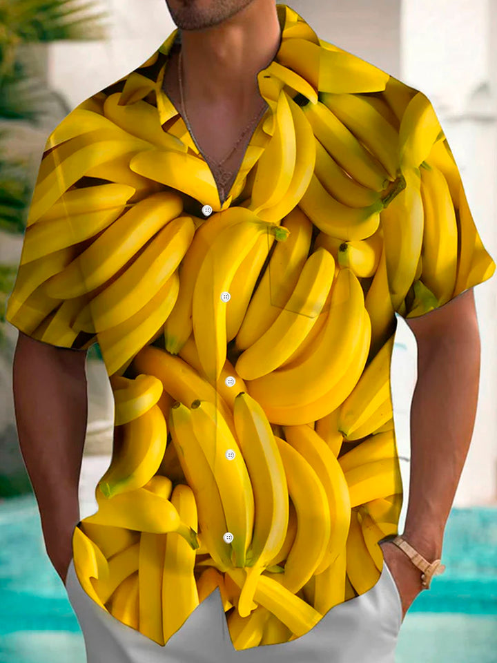 Alohadaddy® Hawaiian Fruit Banana Print Men&