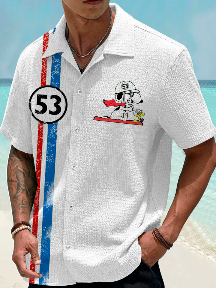 Alohadaddy Retro No. 53 Classic Car 3D Digital Print Men&