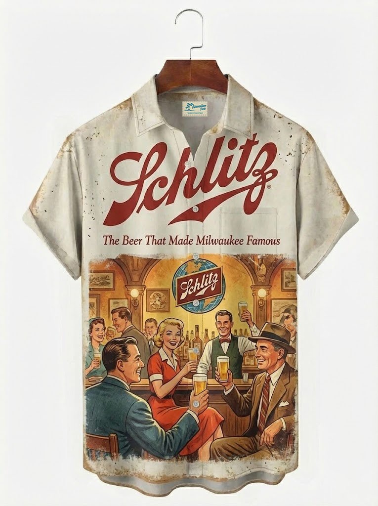 Alohadaddy® Retro Beer Poster Print Men&