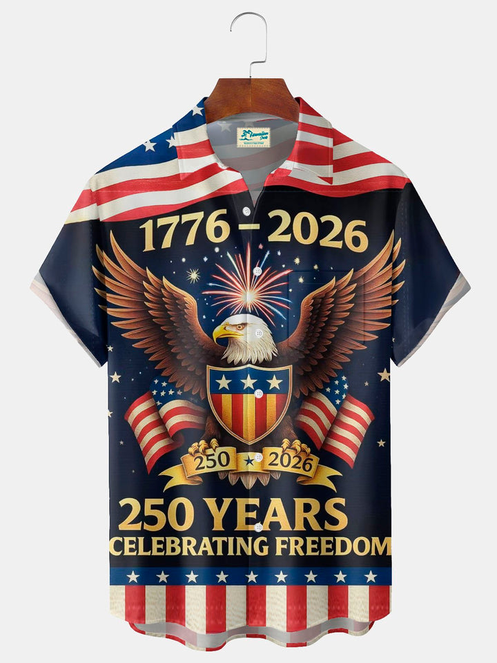 Alohadaddy®  Flag 250th Anniversary Print Men&