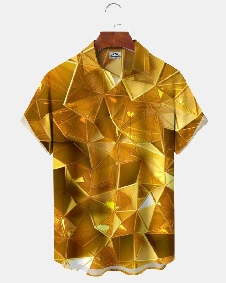 Alohadaddy® Casual Geometric Abstract Print Men&