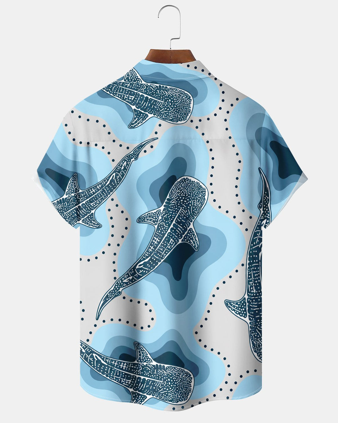 Alohadaddy® Casual Fish Polka Dot Print Men&
