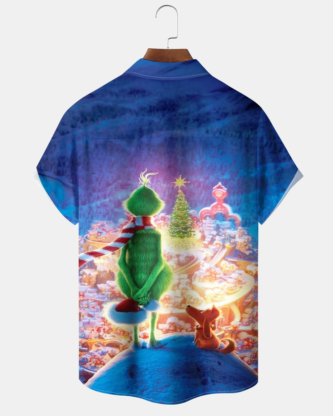 Alohadaddy® Holiday Christmas City Snow Scene Print Men&