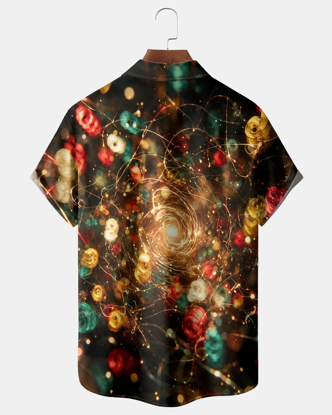 Alohadaddy® Casual Retro Abstract Art Geometric Spiral Print Men&