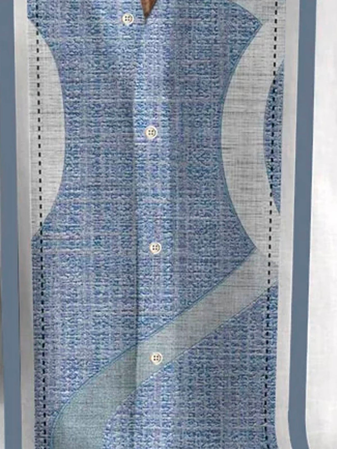 Camisa de manga corta con bolsillo abotonado y estampado geométrico retro 3D para hombre de Alohadaddy