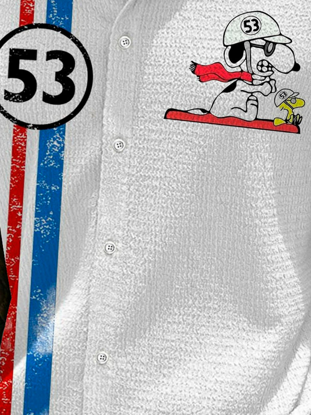 Alohadaddy Retro No. 53 Classic Car 3D Digital Print Men&