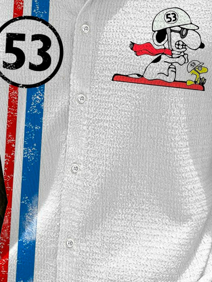 Alohadaddy Retro No. 53 Classic Car 3D Digital Print Men&