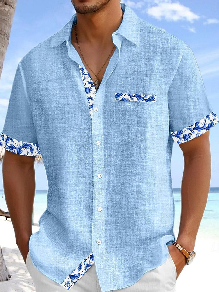 Alohadaddy® Hawaiian Floral Textured Print Men&