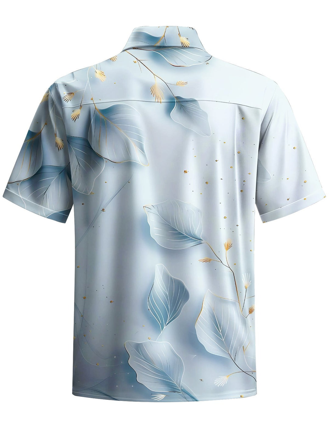 Alohadaddy® Casual Leaves and Plants Print Art Chest Pocket Men&