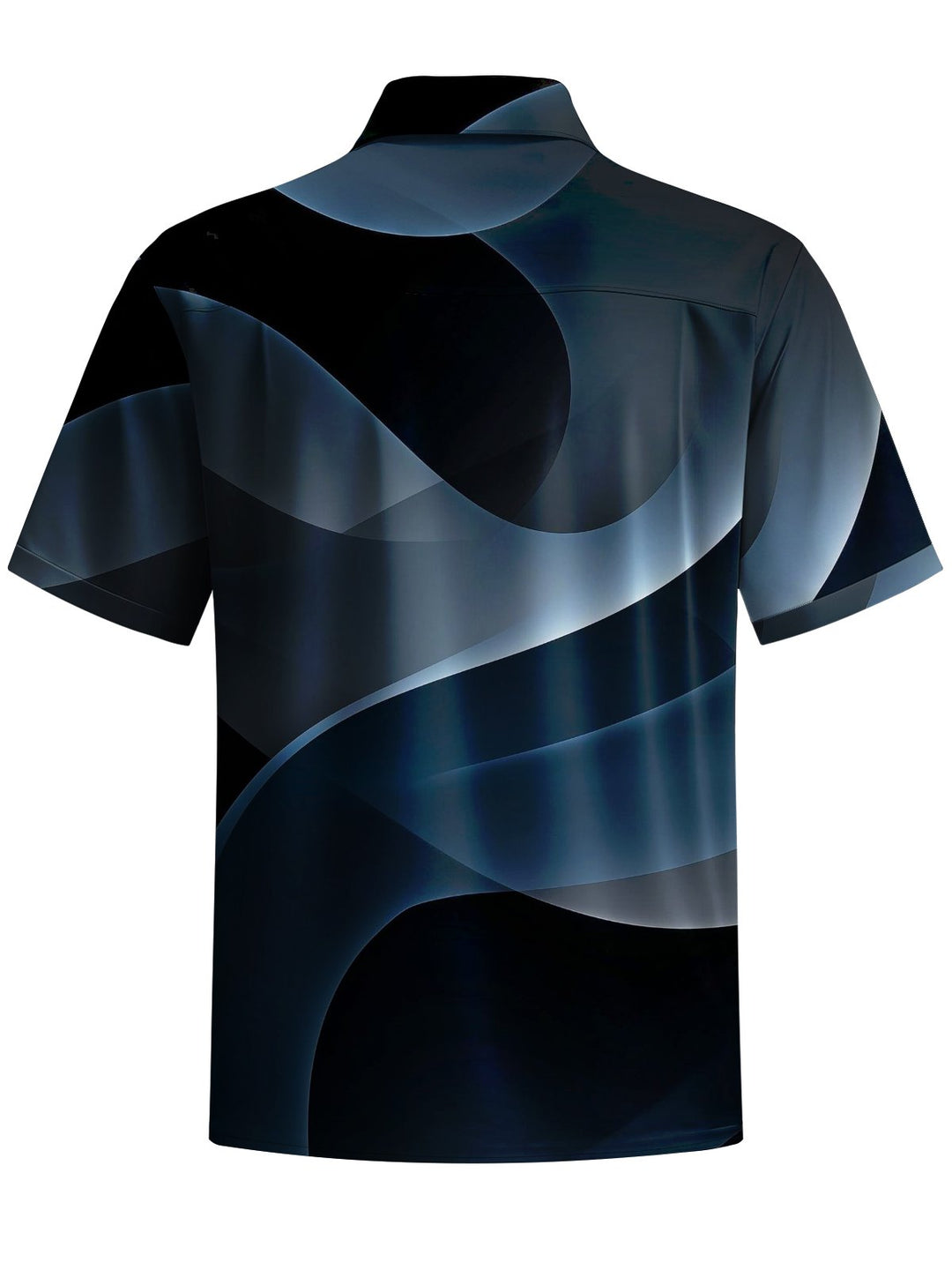 Alohadaddy® Casual Abstract Textured Art Print Chest Pocket Men&