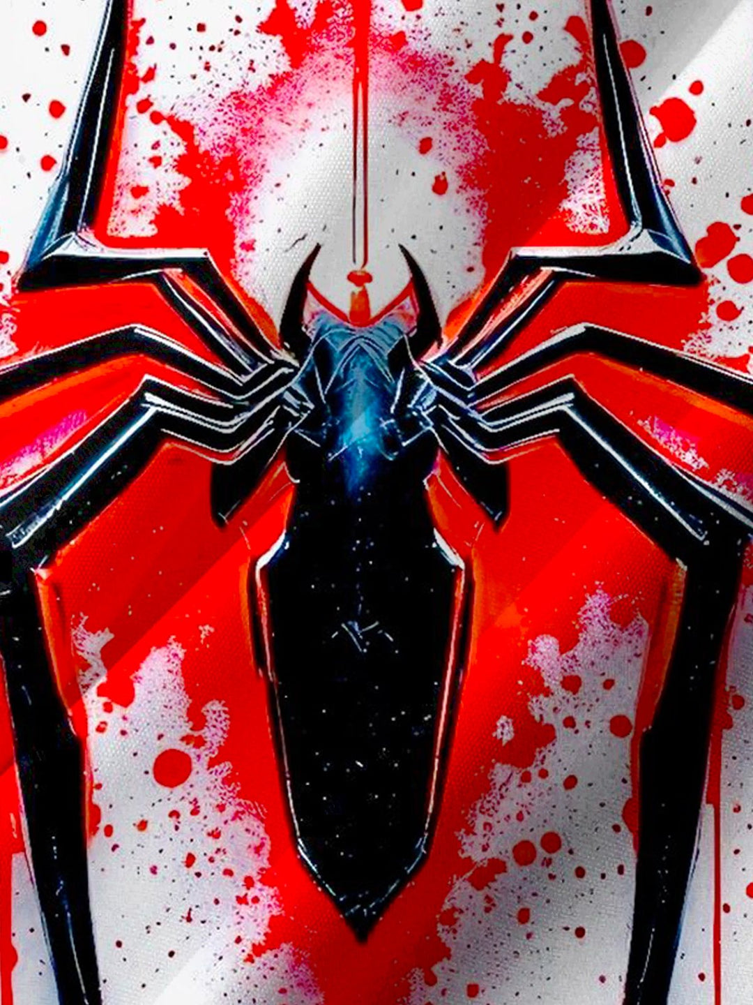 Alohadaddy® Casual Spider Painting Art Print Chest Pocket Men&