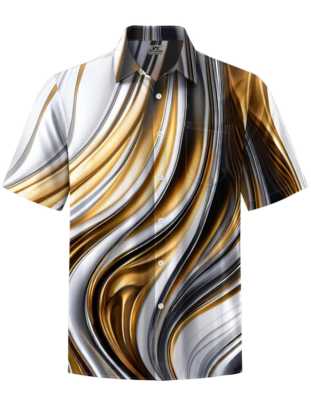 Alohadaddy® Casual Abstract Print Art Pocket Stretch Men&
