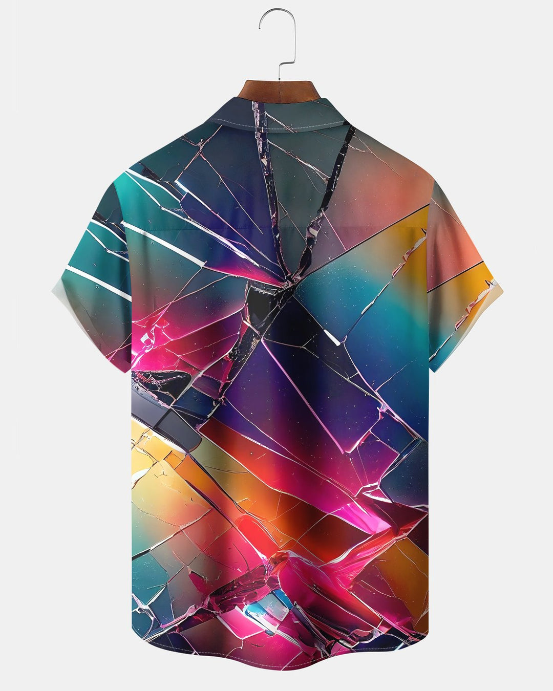Alohadaddy® Casual Abstract Print Art Button Pocket Cardigan Men&