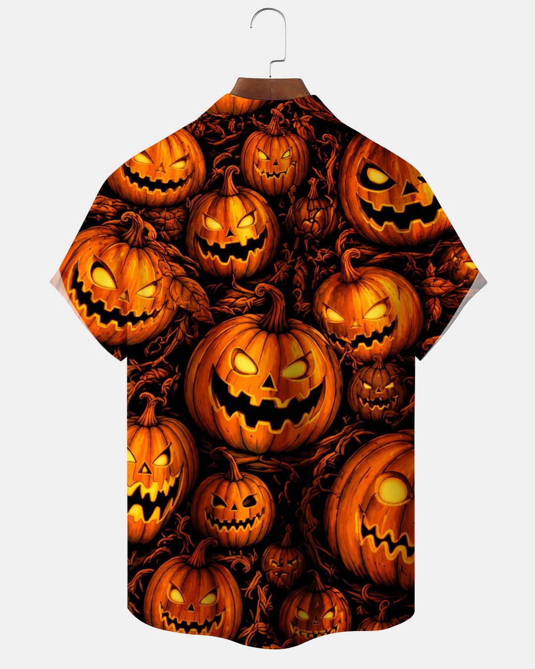 Alohadaddy® Holiday Halloween Graphic Print Button-Down Pocket Cardigan-Style Men&