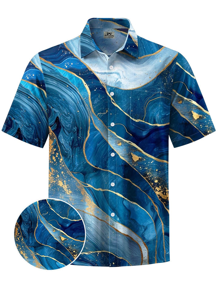Alohadaddy® Casual Abstract Print Art Moisture Wicking Men&