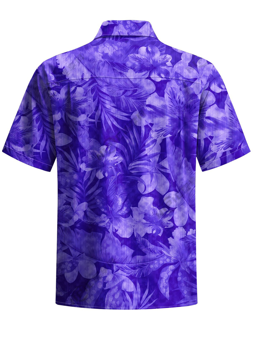 Alohadaddy® Hawaiian Flower Art Print Chest Pocket Mens Short Sleeve Shirts Big &amp; Tall
