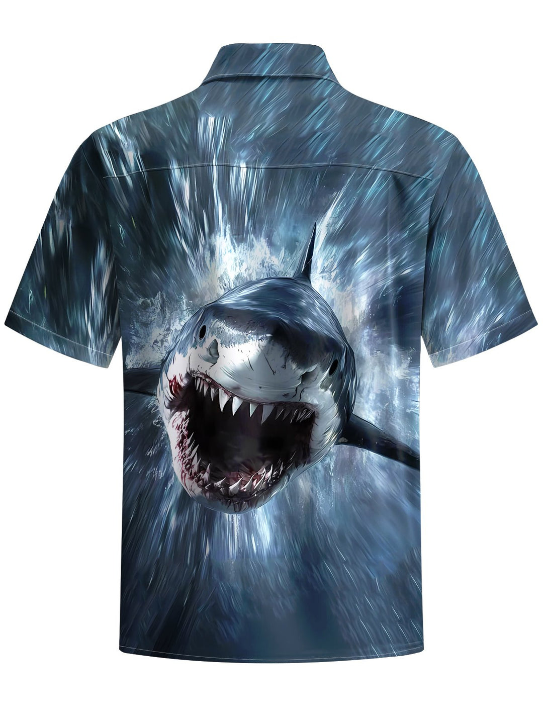 Alohadaddy® Casual Shark Print Art Stretch Men&