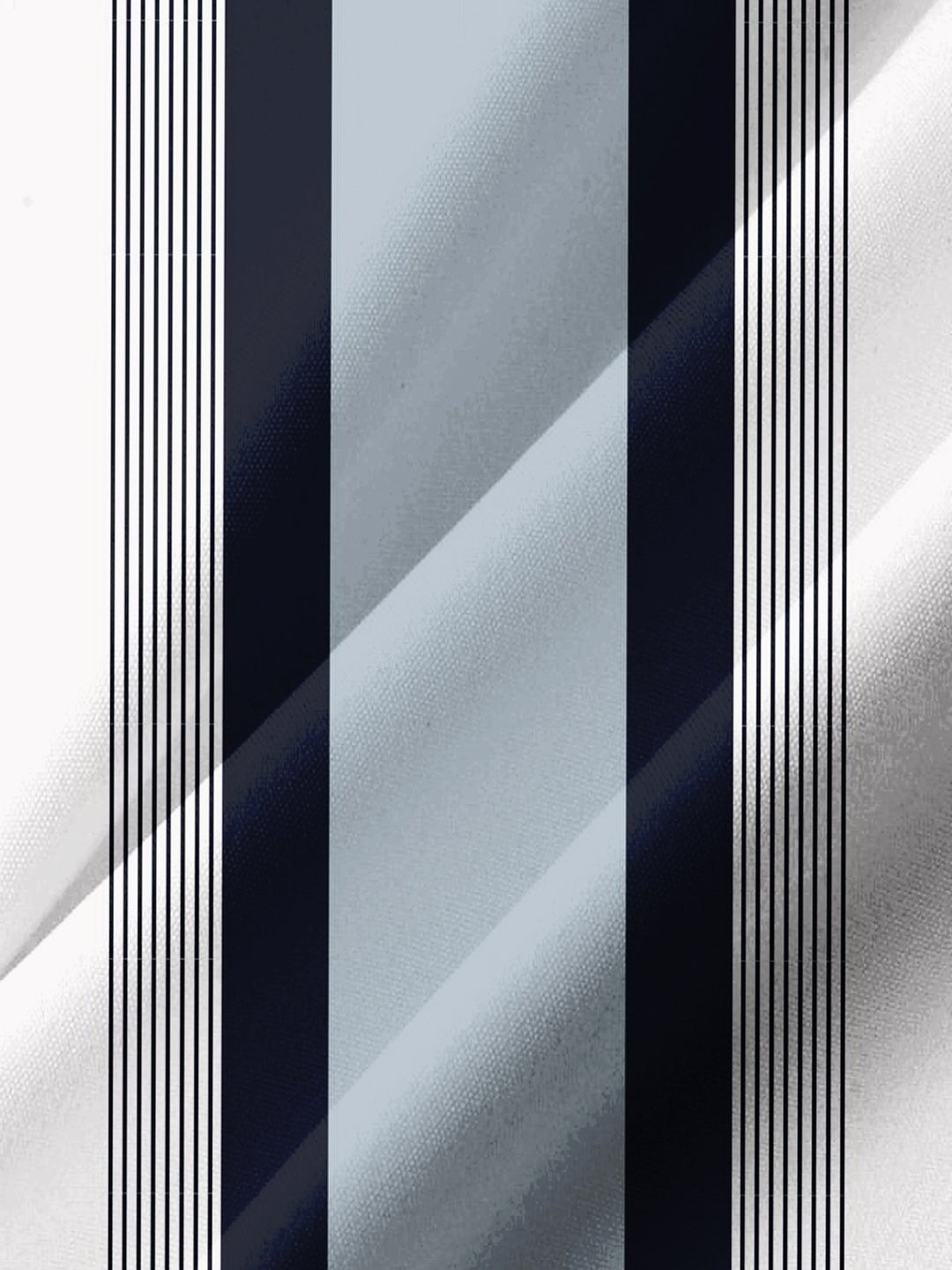 Alohadaddy® Casual Stripe Print Button Pocket Stretch Men&