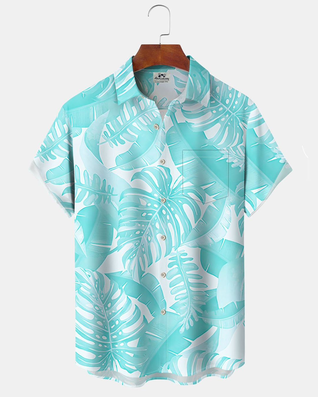 Alohadaddy® Casual Leaf Print Artistic Button Pocket Cardigan Men&