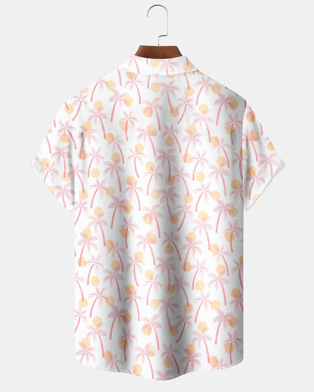 Alohadaddy® Hawaiian Palm Tree Print Art Button Pocket Cardigan Men&