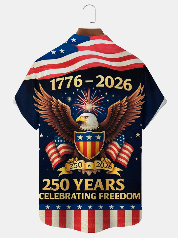 Alohadaddy®  Flag 250th Anniversary Print Men&